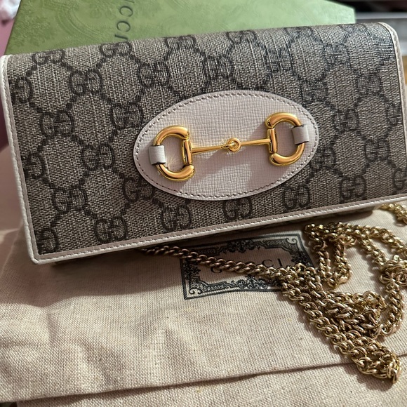 AUTHENTIC GUCCI HORSEBIT 1955 WALLET WITH CHAIN #Crossbody #ShoulderBag #Clutch - Picture 5 of 17